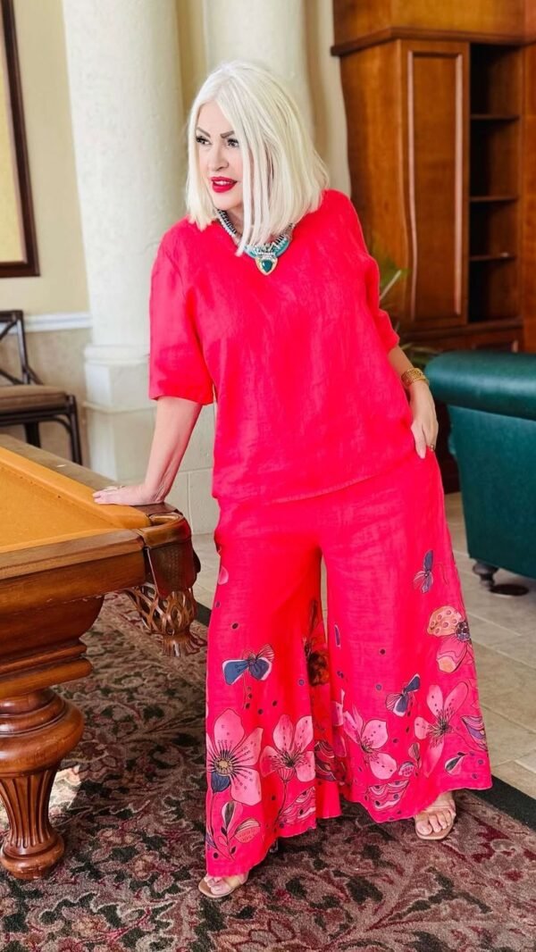 Conjunto Italiano de 100% Lino – Frescura y Sofisticación en un Solo Look - Image 2